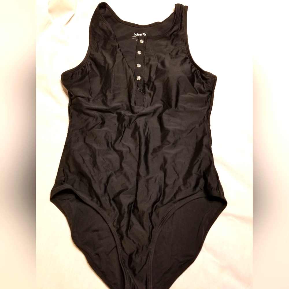 Womens tank swimsuit labeled 38